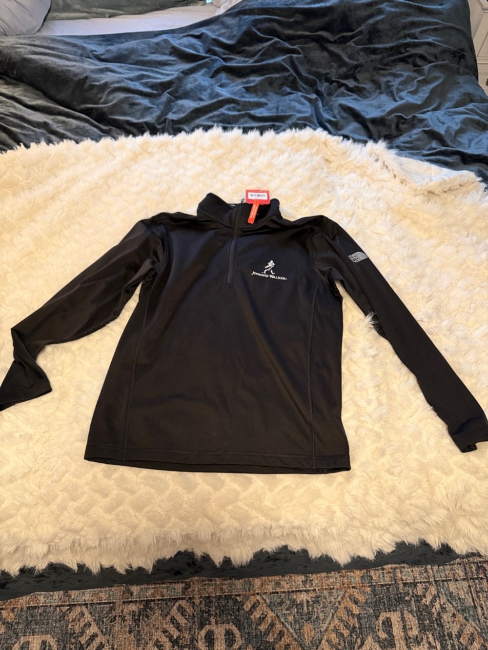 The North Face Black Half-Zip Logo Pullover